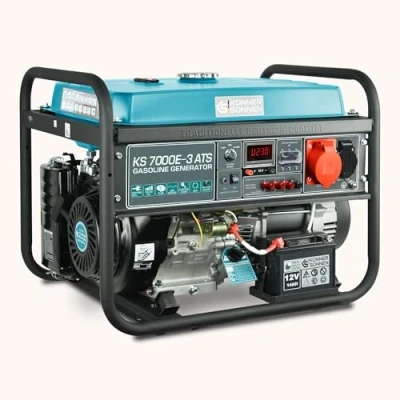 Abbildung von Könner &amp; Söhnen KS 7000E 3 ATS Stromerzeuger, 13 PS 4 Takt Benzinmotor, E Start, Notstromautomatik, 1x16A (400V/230V) Generator, Automatischer Spannungsregler