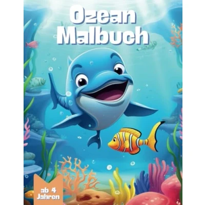 Abbildung von Ozean Malbuch: Malbuch für Kinder ab 4 Jahren