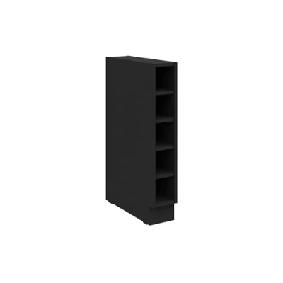 Abbildung von Küchen Preisbombe Unterschrank Regal 15 cm Schwarz Küche Küchenzeile Küchenblock SIENA MONZA ARONA