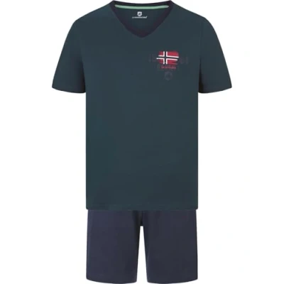 Abbildung von Jan Vanderstorm Kurzer EDIN SET Nachtwäsche Set, Herren, Größe: 7XL, Dunkelblau