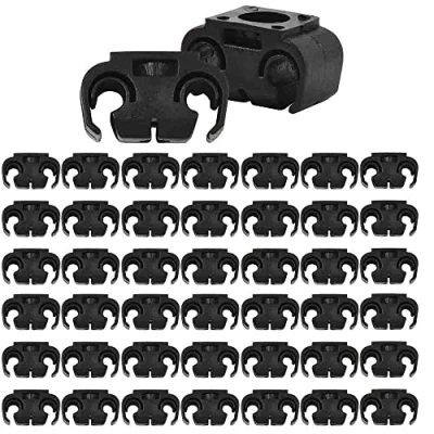 Abbildung von Aiyomi 50PCS Auto Bremsleitung Clip Halter Bremsschlauch Kunststoff Bremsschlaeuche Schwarz