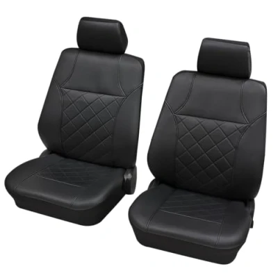 Abbildung von PETEX Auto Sitzbezüge für Vordersitze 4 teilig Arizona schwarz, Eco Class mit SAB 2