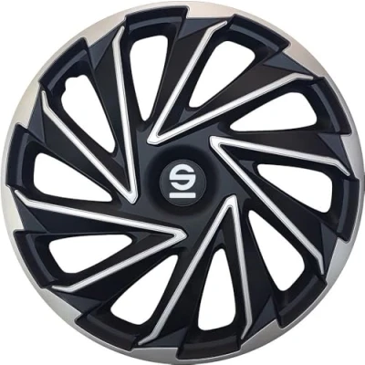 Abbildung von SPARCO Verese SPC1480SVBK Radblenden 14Zoll silber, schwarz