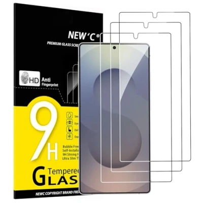 Abbildung von NEW&#039;C 3 Stück, Panzer Schutz Glas für Samsung Galaxy S25 Ultra, Frei von Kratzern, 9H Härte, HD Displayschutzfolie, Ultra klar, Ultrabeständig