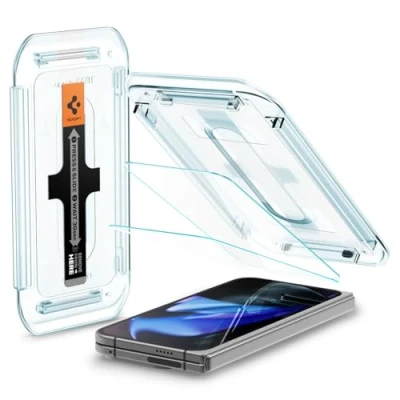 Abbildung von Spigen Glas.tR EZ Fit Schutzfolie kompatibel mit Google Pixel 9 Pro Fold, 2 Stück, für externe Display, Kratzfest, Touch Reaktiv, 9H Härte Folie