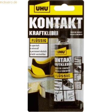 Abbildung von 6 x Uhu Kontakt Kraftkleber flüssig Tube 42g