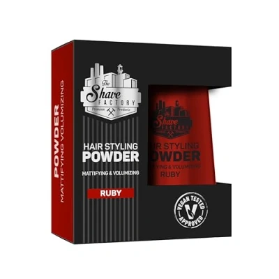 Abbildung von The Shave Factory Haarstyling Puder mattierend und voluminös für unvergleichliche Textur, Volumen mattes Finish perfekt jeden Look Haartyp (20 g (1er Pack), Ruby)