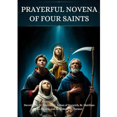 Abbildung von Prayerful Novena of Four Saints: Devotion to St Pancras, St. Julian Norwich, Matthias the Apostle and Isidore Farmer