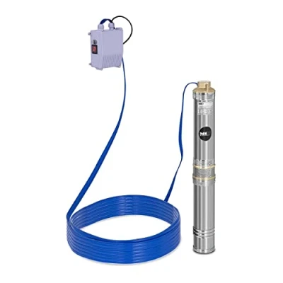 Abbildung von MSW Tiefbrunnenpumpe 6.000 l/h Tauchpumpe Wasserpumpe 370 W Edelstahl 43 m