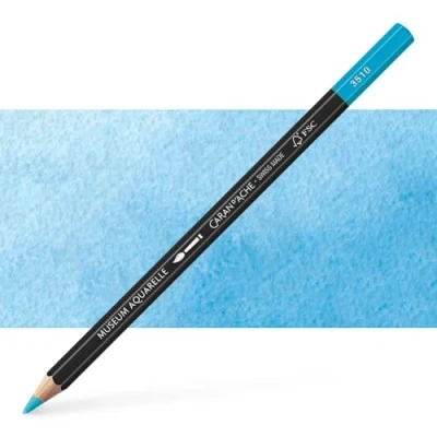 Abbildung von Caran d&#039;Ache Museum Aquarelle Bleistift 3510.661/ NR 661 LIGHT COBALT BLUE/HELLKOBALTBLAU FSC (1 Stück/ (Pack of 1)