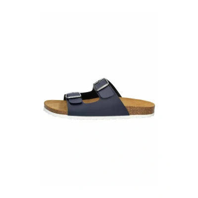 Abbildung von LICO Pantolette flach, Herren, Größe: 42, Marine Schuhe