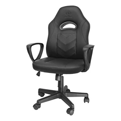 Abbildung von DELTACO Klassischer Gaming Stuhl (Junior Größe, PU Leder, ergonomisch, höhenverstellbar), GAM 094