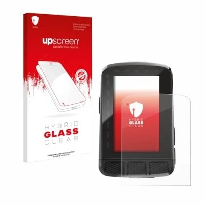 Abbildung von upscreen Schutzglas für Wahoo Elemnt Roam V2 GPS Schutzfolie, Glas Folie [Klar, 9H Panzerschutz, Anti Fingerprint]
