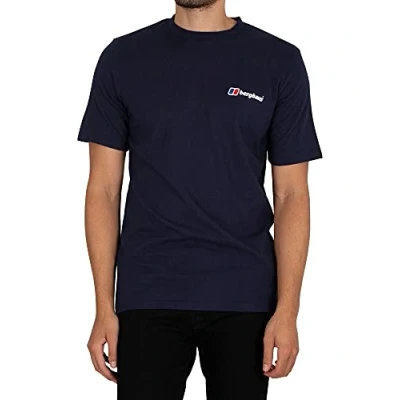 Abbildung von Berghaus Herren Baumwolle klassischer Logo Kurzarm T Shirt Schwarz M