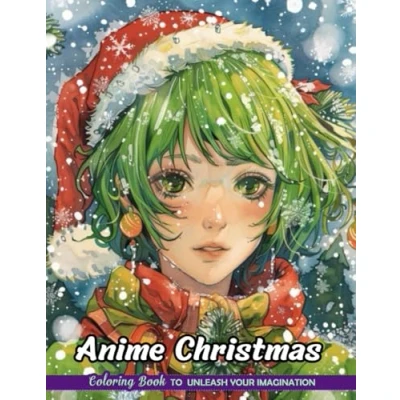 Abbildung von Anime Christmas: Christmas Coloring Books for Adults with Stress Relief and Relaxation