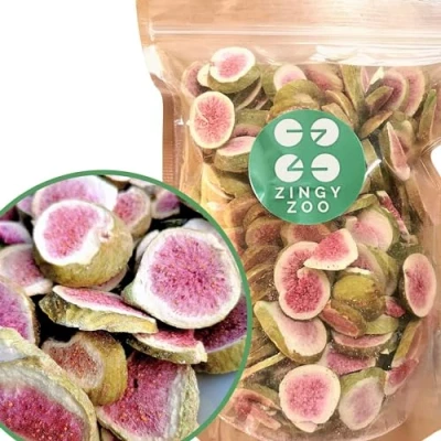 Abbildung von Gefriergetrocknete Feigen XL 300g Natürlich Getrocknet Ohne Zuckerzusatz Gesund Süßigkeiten Früchte Freeze Dried Fruit Fig ZingyZoo