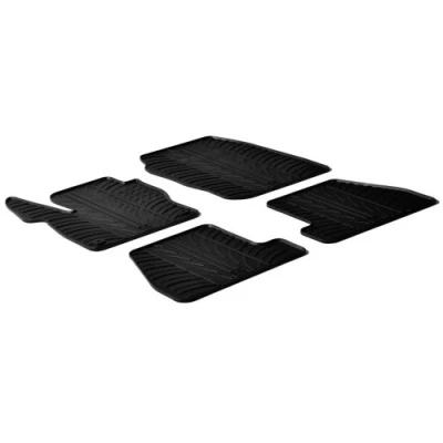 Abbildung von Gledring 0286 Fußmattensatz Gummi vorne und hinten 4 schwarz 750mm 550mm FORD: FOCUS 3 Turnier, 3, Stufenheck