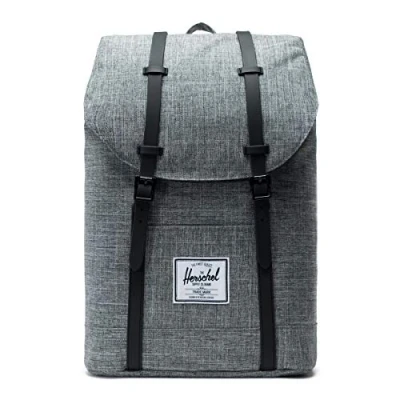 Abbildung von Herschel Retreat Tagesrucksack, Größe: One Size, Raven crosshatch / black rubber