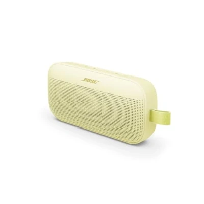 Abbildung von Bose SoundLink Flex Tragbarer Bluetooth Lautsprecher (2. Gen.), Außen mit naturgetreuem Klang, bis zu 12 Stunden Akkulaufzeit, staubdicht und wasserdicht, Zitrusgelb