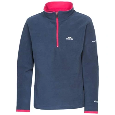 Abbildung von Trespass Kinder Sybil Ultraleichtes Microfleece, 130 g/m², Navy, 3/4