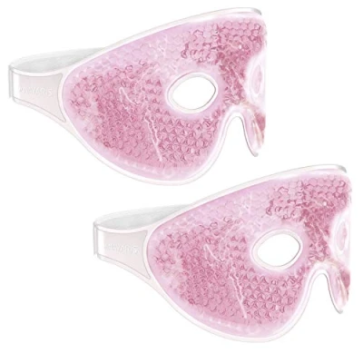 Abbildung von Navaris Gelkissen Kühlende Augengelmaske im Set mit Kühlbrille, 2 tlg.