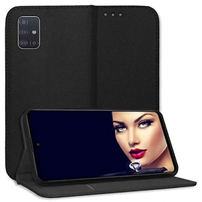 Abbildung von mtb more energy® Schutz Tasche Bookstyle für Samsung Galaxy A71 (SM A715, 6.7&#039;&#039;) schwarz Kunstleder Klapp Cover Hülle Wallet Case