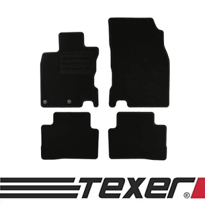 Abbildung von CARMAT TEXER Textil Fußmatten Passend für Nissan Qashqai II Bj. 2013 Basic