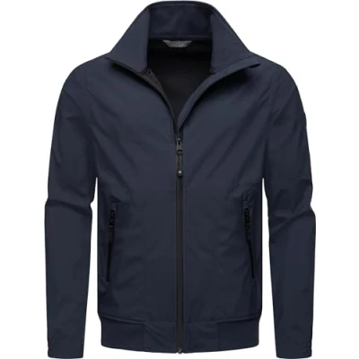 Abbildung von Ragwear Outdoorjacke &quot;Collwie&quot;, ohne Kapuze, wasserdichte Herren Übergangsjacke mit hohem Kragen