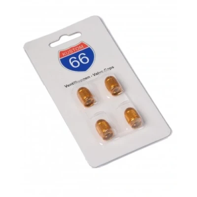 Abbildung von KUSTOM66 4er Set Ventilkappen Bullet Mini in Gold