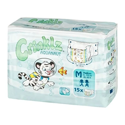 Abbildung von Crinklz Windeln Aquanaut M (75 110 cm) (15 St., mit Folie und Tauchermotiven)