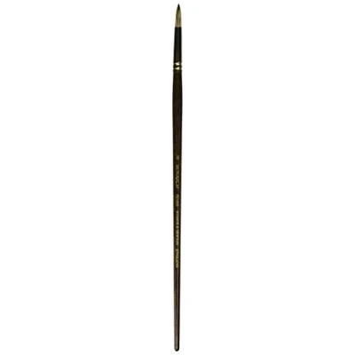 Abbildung von Winsor &amp; Newton 5503008 Monarch Pinsel Rundpinsel Nr.8 5,6mm, professioneller Synthetikhaarpinsel für Ölfarben oder Acrylfarben