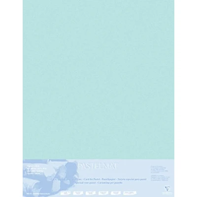 Abbildung von Clairefontaine 396013C Zeichenbögen (Packung mit 5 Bögen Pastelmat auf Karton kaschiert, 1800 µm, 70 x 100 cm, ideal für Trockentechniken und Pastell) hellblau