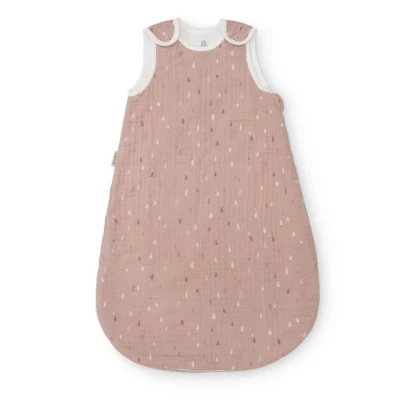 Abbildung von Ehrenkind® Baby Sommerschlafsack Rund Musselin Sommer Schlafsack Gr. 50/56 Rose Tropfen Baby,