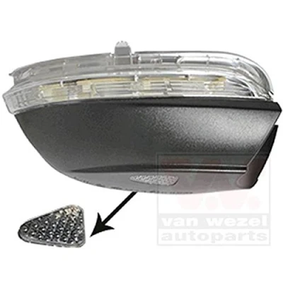 Abbildung von VAN WEZEL 5772918 Blinker weiß transparent Außenspiegel rechts mit Positionslicht LED VOLKSWAGEN: Passat CC, B7 Limousine, Variant