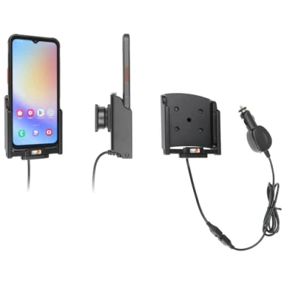 Abbildung von Brodit Gerätehalter 721381 Made IN Sweden mit Ladefunktion für Smartphones Samsung Galaxy Xcover 7