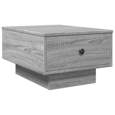 Abbildung von vidaXL Couchtisch, Beistelltisch mit Stauraum Metallknäufen, Kaffeetisch Sofatisch für Wohnzimmer, Teetisch Wohnzimmertisch, Grau Sonoma Holzwerkstoff