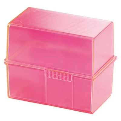 Abbildung von HAN Karteibox SIGNAL, DIN A8 quer, mit A Z Register und 100 Karten, signal pink, 979 76