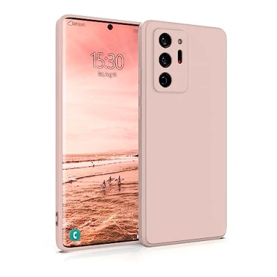 Abbildung von MyGadget Hülle für Samsung Galaxy Note 20 Ultra robuste Silikon Schutzhülle TPU Case Slim Silikonhülle Back Cover Kratzfest Handyhülle Rosa