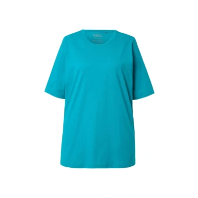 Abbildung von Ulla Popken PLUS SIZE TEE Tshirt basic, Damen, Größe: 58/60, Petrol