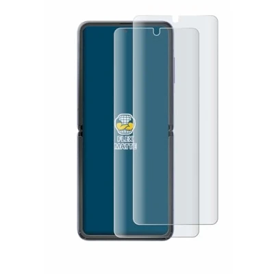 Abbildung von BROTECT Full Cover Schutzfolie Matt für Samsung Galaxy Z Flip 5G (2 Stück) Screen Displayschutz Folie, 3D Curved, Anti Reflex