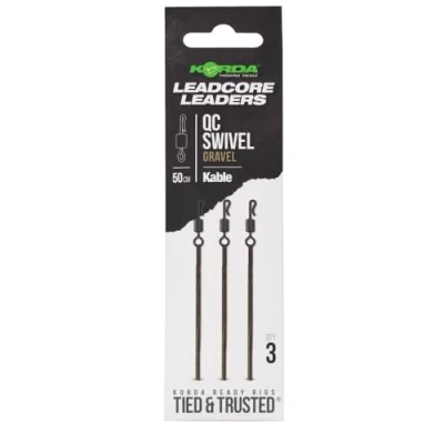 Abbildung von Korda Kable Leadcore Leader QC Wirbel, 50 cm, Kies