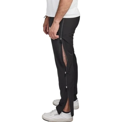 Abbildung von Dobsom Premium Reha Hose für Damen und Herren Überziehhose Seitlich zu öffnen Praktisch Fahrrad Roller, Physio, Gipsbein, OP Durchgehender Komfort 4 Wege Reißverschluss, 5XL