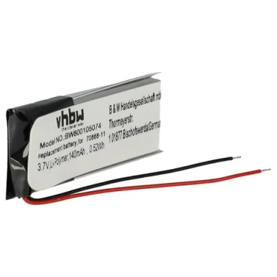 Abbildung von vhbw Akku Ersatz für Plantronics 70868 01, 73366 PA PL002 Wireless Headset Kopfhörer (140mAh, 3,7V, Li Polymer)
