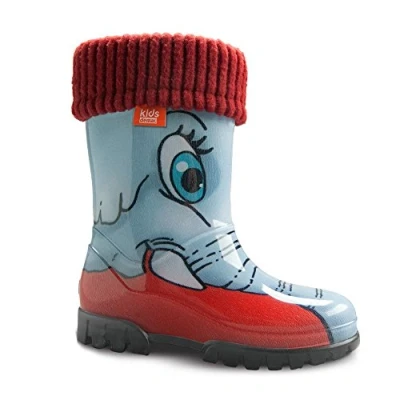 Abbildung von DEMAR Kinder Gummistiefel gefüttert Twister LUX (28/29, Elefant)