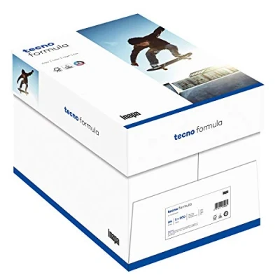 Abbildung von inapa Drucker / Kopierpapier tecno Formula: 75 g/m², A4, 2500 Blatt (5x500), hochweiß