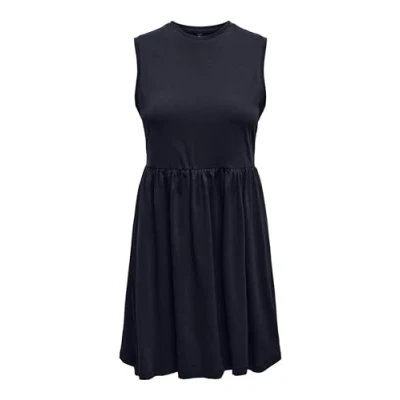 Abbildung von ONLY Damen Onlmay Life S/L Peplum Dress Box JRS Jerseykleid, Night Sky, Large