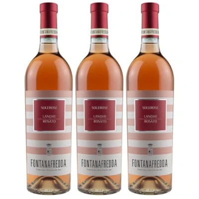 Abbildung von Fontanafredda Solerose Langhe DOC Rosato Roséwein Wein trocken Italien (3 Flaschen)