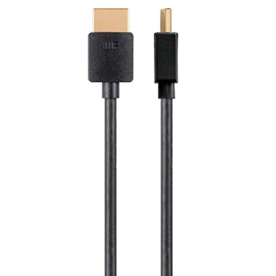 Abbildung von Monoprice Zertifiziertes Premium Ultra Slim High Speed HDMI Kabel 5 Stück 3&#039; Schwarz