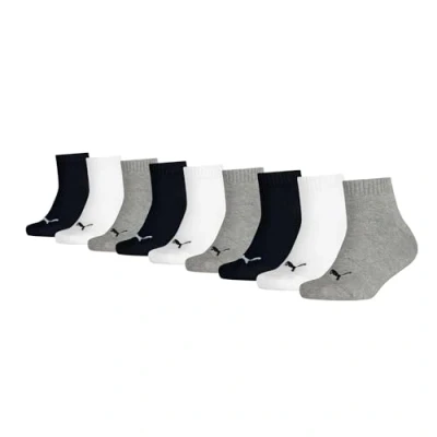 Abbildung von PUMA Kinder Jungen Mädchen Quarter Socken 9P (White/Grey/Black, 31 34)