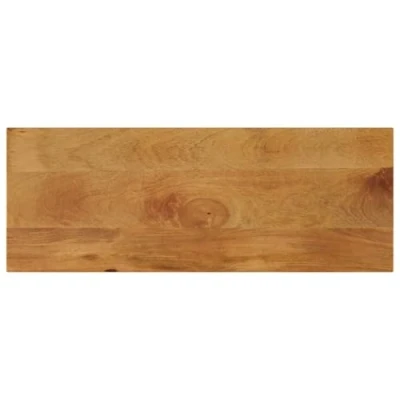 Abbildung von vidaXL Tischplatte, Holztischplatte Rechteckig Rustikal, Ersatztischplatte für Couchtisch Beistelltisch Esstisch, Holzplatte, Massivholz Mango